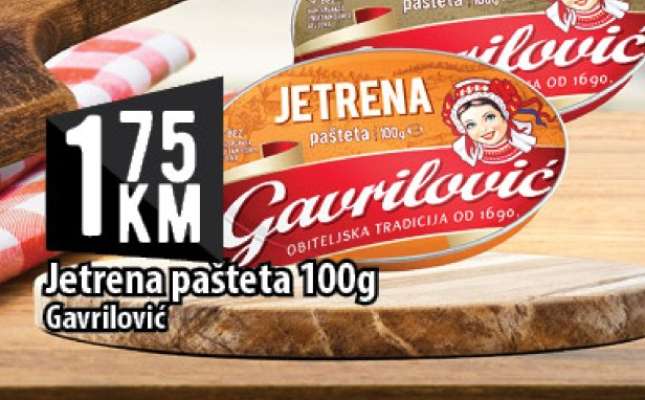Jetrena pašteta 100g Gavrilović