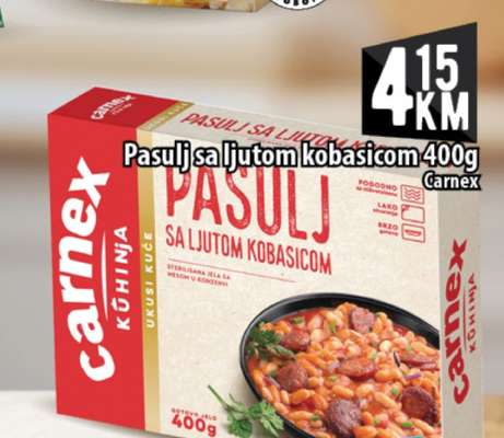 Pasulj sa ljutom kobasicom 400g