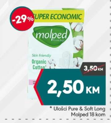 Ulošci Pure & Soft Long Molped 18 kom