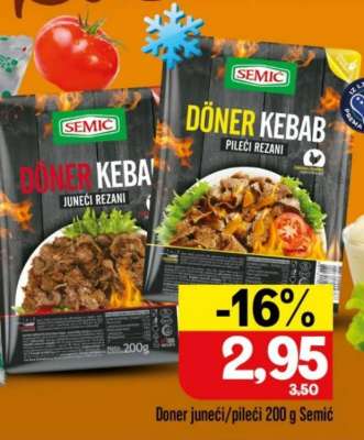 Doner juneći/pileći 200 g Semić