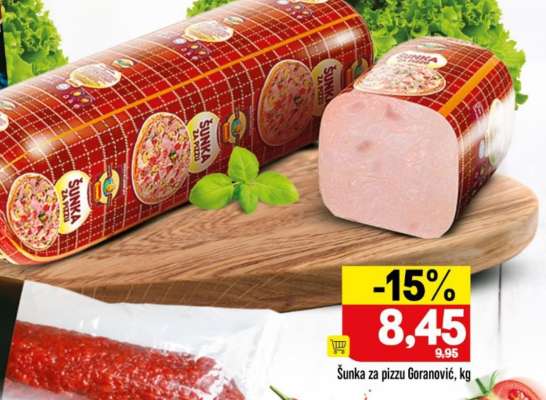 Šunka za pizzu Goranović, kg