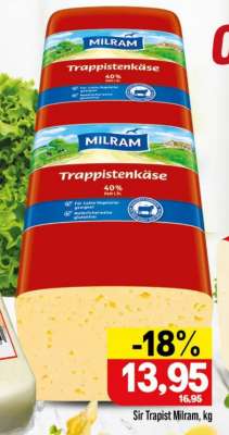 Sir Trapist Milram, kg