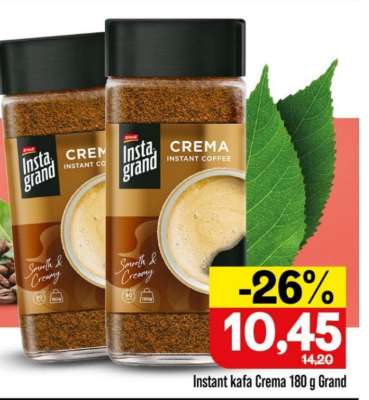 Instant kafa Crema 180 g Grand