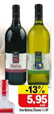 Vino Blatina/Žilavka 1 L HP