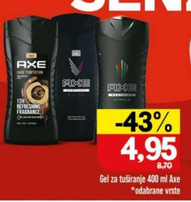Axe Gel za tuširanje 400 ml