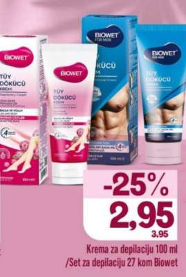 Biowet krema za depilaciju
