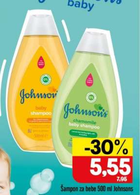 Šampon za bebe 500 ml Johnsons
