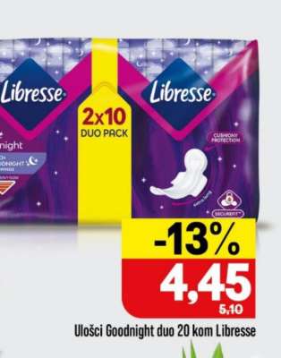 Ulošci Goodnight duo 20 kom Libresse