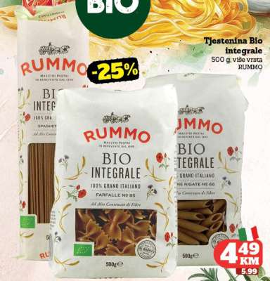 Tjestenina Bio integrale