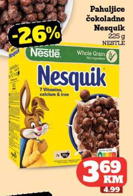 Pahuljice čokoladne Nesquik 225 g