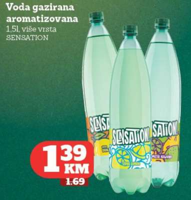 Voda gazirana aromatizovana SENSATION