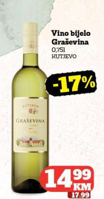 Vino bijelo Graševina