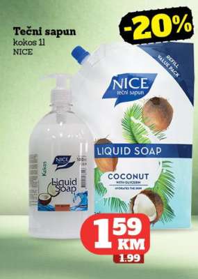 Tečni sapun kokos 1l NICE