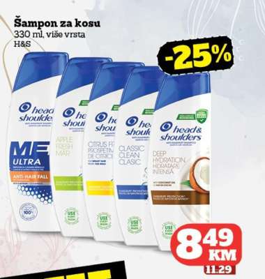 Šampon za kosu H&S