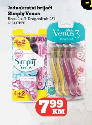 Jednokratni brijači Simply Venus