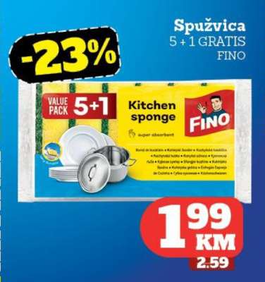 Spužvica 5 + 1 GRATIS FINO