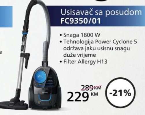 Usisavač sa posudom FC9350/01