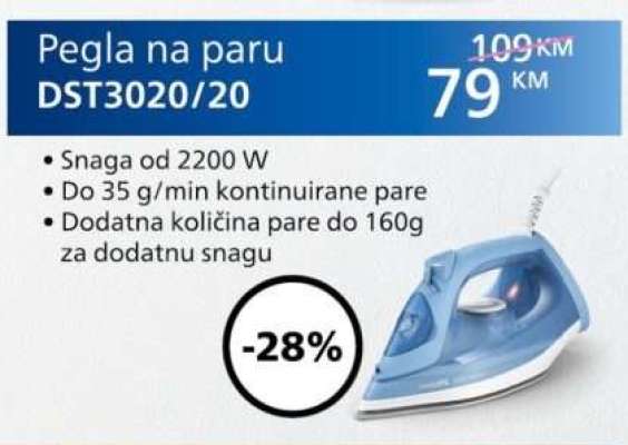 Pegla na paru DST3020/20