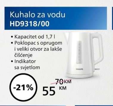 Kuhalo za vodu HD9318/00