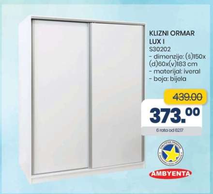 KLIZNI ORMAR LUX I