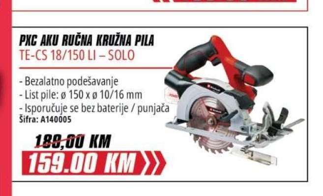 PKC AKU RUČNA KRUŽNA PILA