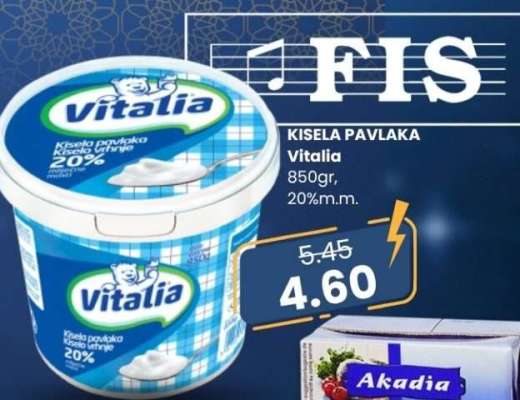 Kisela pavlaka Vitalia