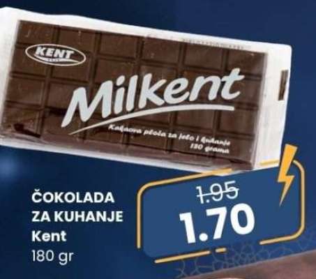 ČOKOLADA ZA KUHANJE Kent