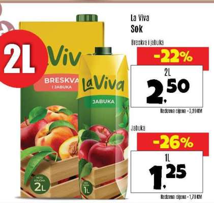 La Viva Sok Breskva i jabuka