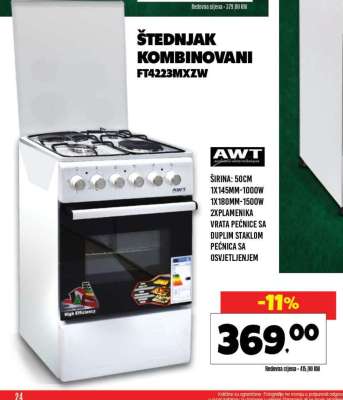Štednjak kombinovani FT4223MXZW
