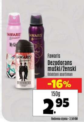 Fawaris Dezodorans muški/ženski