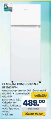 HLADNJAK KOMB. GORENJE RF4142PW4