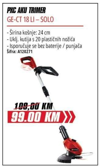 PXC AKU TRIMER GE-CT 18 LI – SOLO