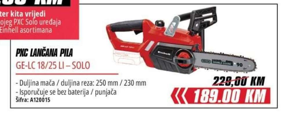 PXC LANČANA PILA GE-LC 18/25 LI – SOLO