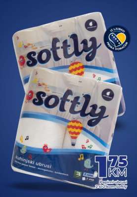 Papirni ubrusi 2x12 kom Softly