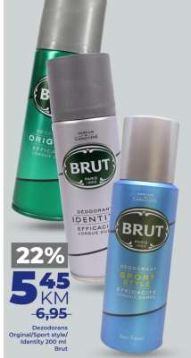 DEZODORANS ORIGINAL/SPORT STYLE/IDENTITY 200 ML BRUT