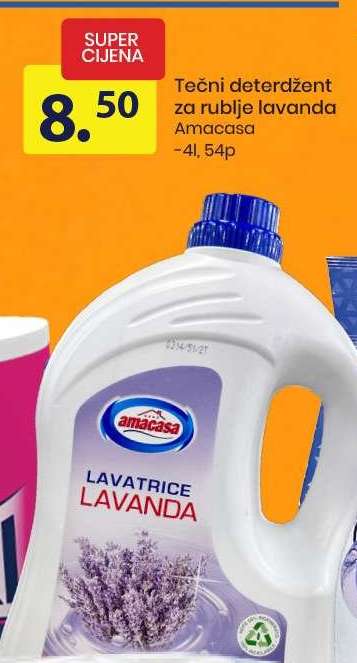 Tečni deterdžent za rublje lavanda Amacasa