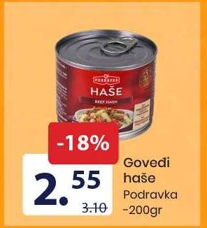 Govedi haše Podravka