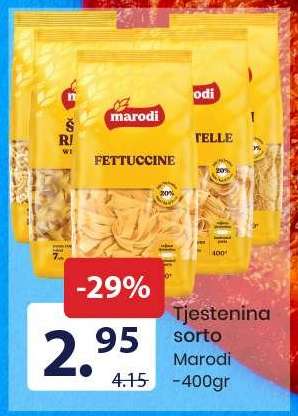 Tjestenina sorto Marodi