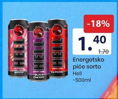 Energetsko piće sorto Hell