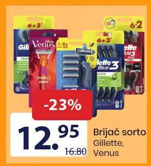 Brijač sorto Gillette, Venus