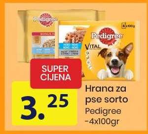 Hrana za pse sorto Pedigree