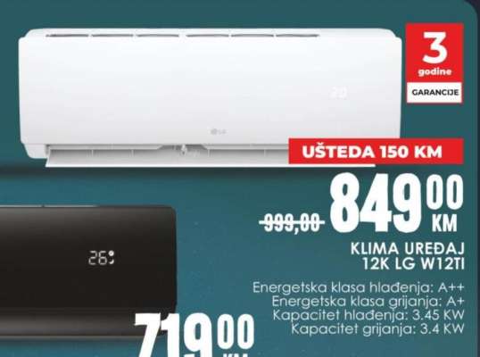 KLIMA UREĐAJ 12K LG W12TI