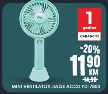 MINI VENTILATOR JIAGE ACCU YD-7803