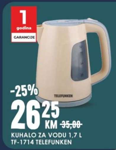 KUHALO ZA VODU 1,7 L TF-1714 TELEFUNKEN
