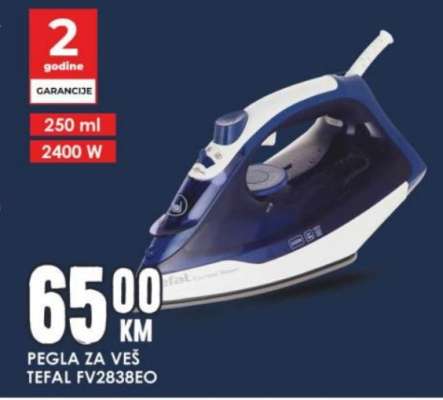 Pegla za veš Tefal FV2838EO