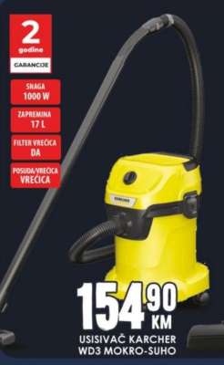 Usisivač Karcher WD3 Mokro-Suho