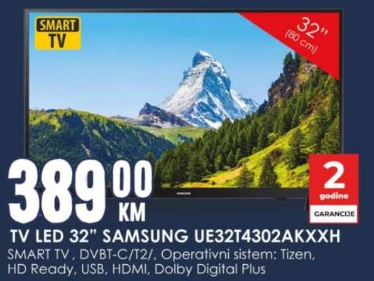 TV LED 32" SAMSUNG UE32T4302AKXXH