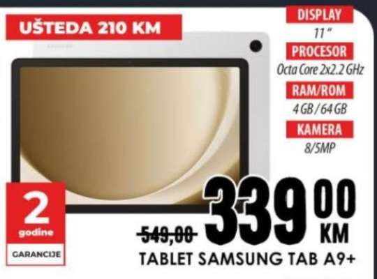 TABLET SAMSUNG TAB A9+