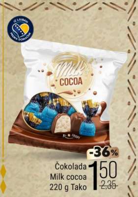 Čokolada Milk&Cocoa