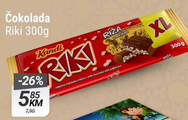 Čokolada Riki 300g